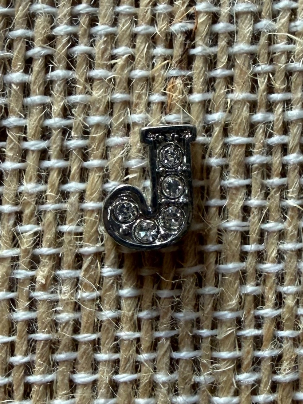 Silver Letter J